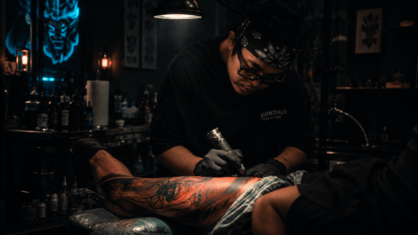 park lladoc — black & grey realism tattoo artist at gorillaz tattoo art studio philippines