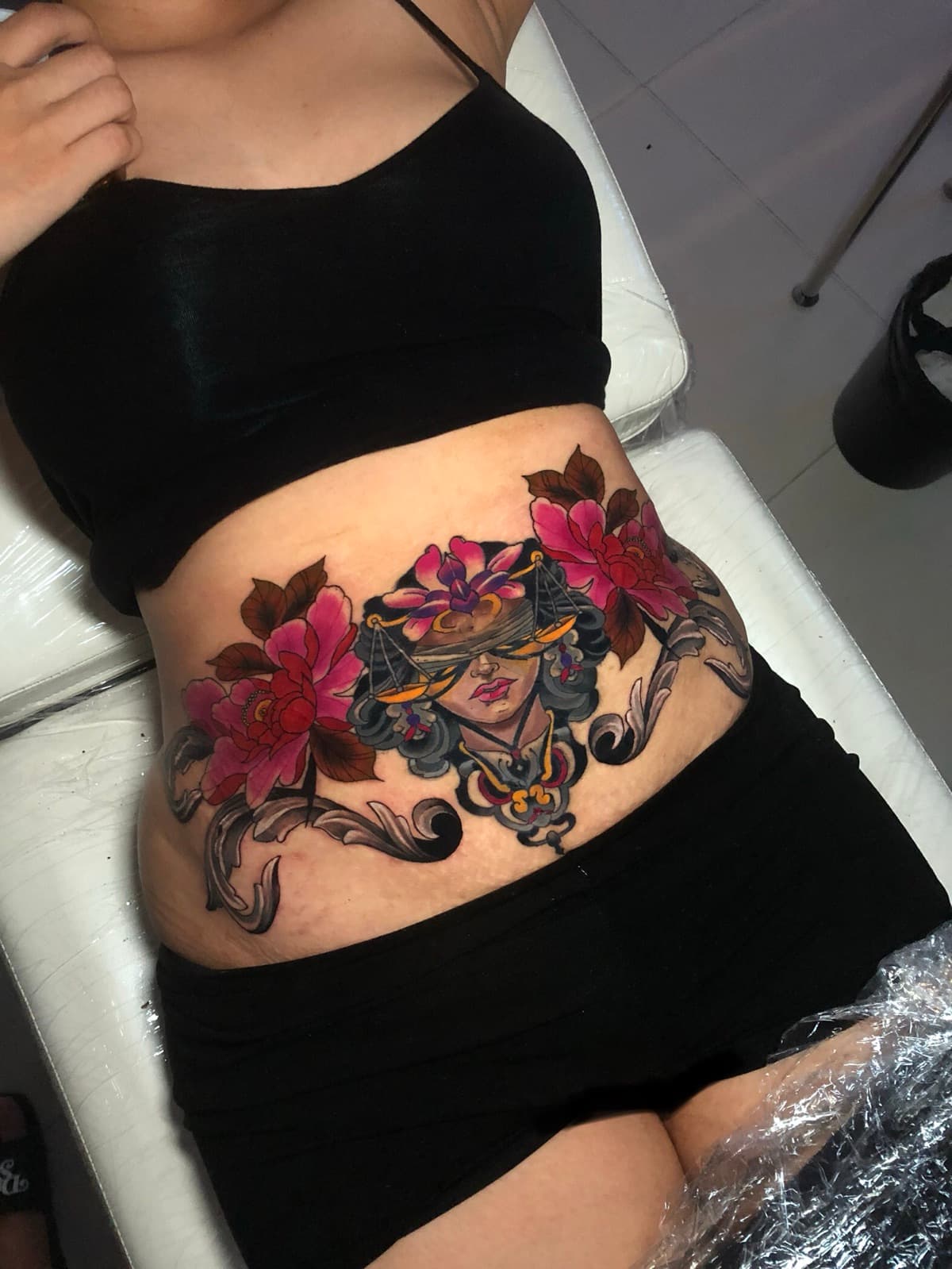 neo traditional tattoo piece 2 by park nichole lladoc — gorillaz tattoo art studio philippines