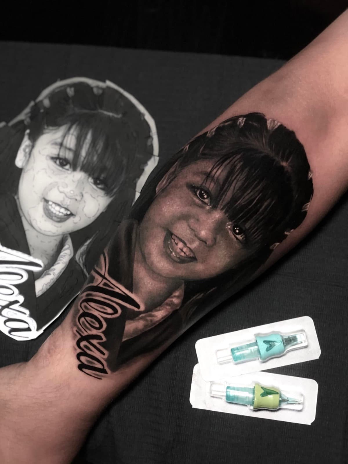 portrait tattoo piece 6 by park nichole lladoc — gorillaz tattoo art studio philippines