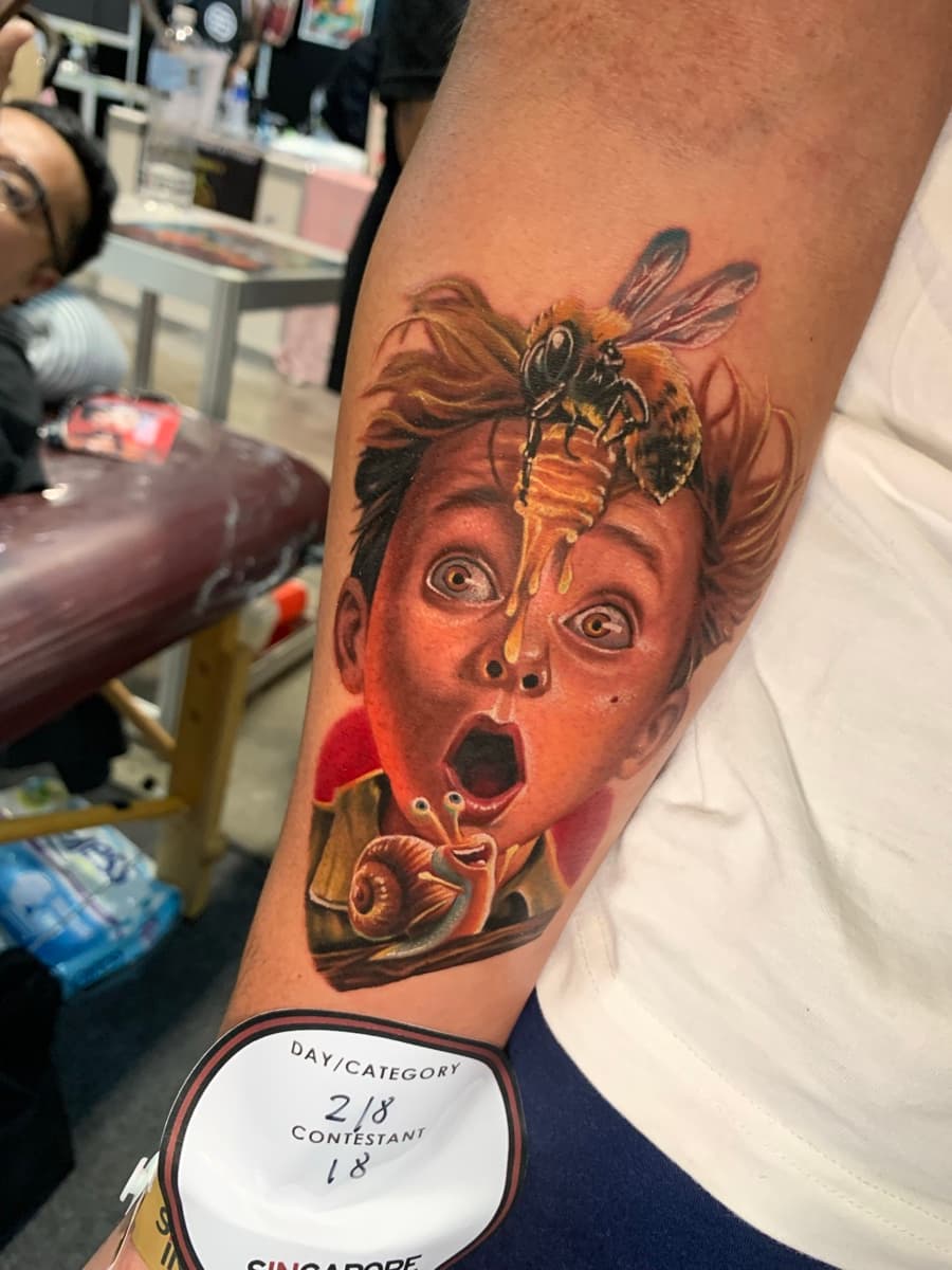 realism tattoo piece 8 by park nichole lladoc — gorillaz tattoo art studio philippines