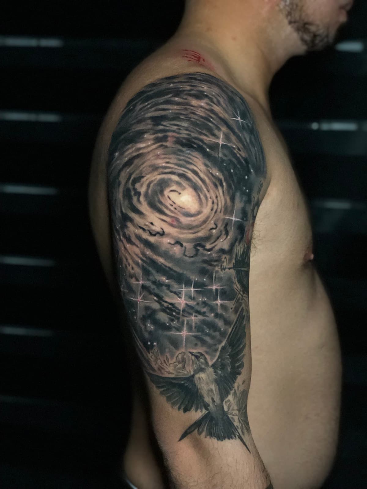 blackwork tattoo piece 4 by park nichole lladoc — gorillaz tattoo art studio philippines