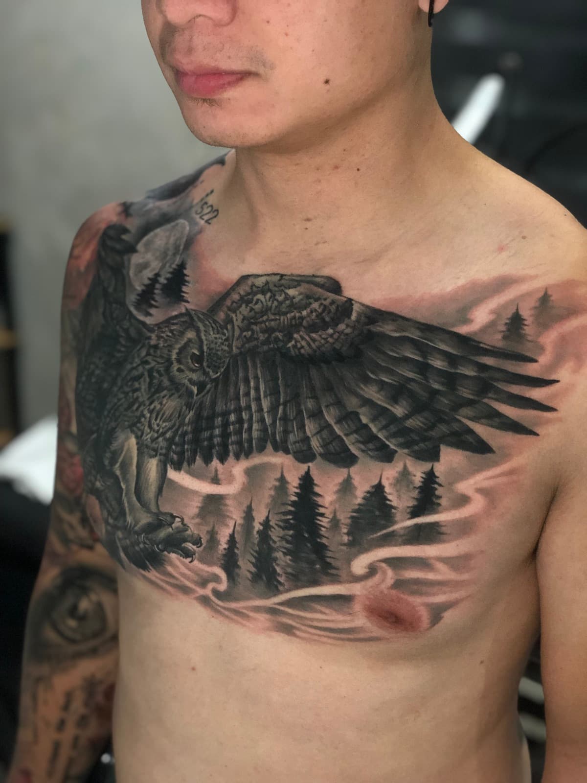 blackwork tattoo piece 8 by park nichole lladoc — gorillaz tattoo art studio philippines