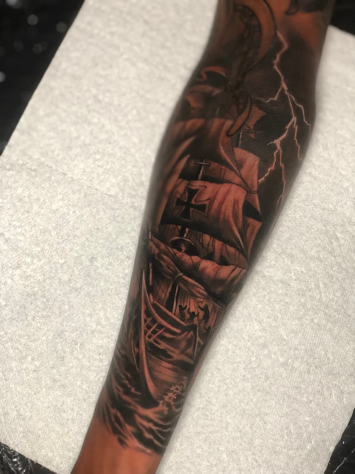 blackwork tattoo piece 9 by park nichole lladoc — gorillaz tattoo art studio philippines