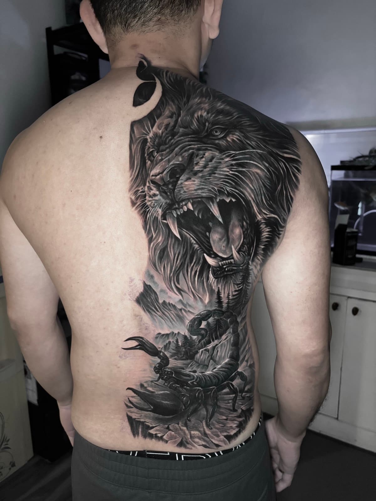 blackwork tattoo piece 14 by park nichole lladoc — gorillaz tattoo art studio philippines