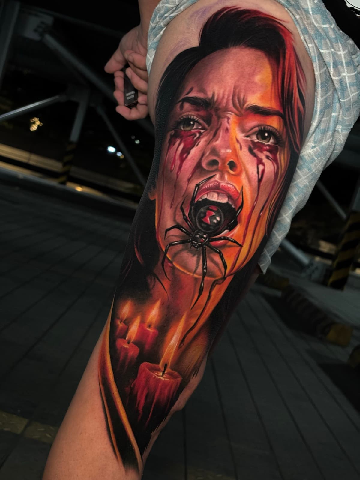 hyper-realism tattoo piece 8 by park nichole lladoc — gorillaz tattoo art studio philippines